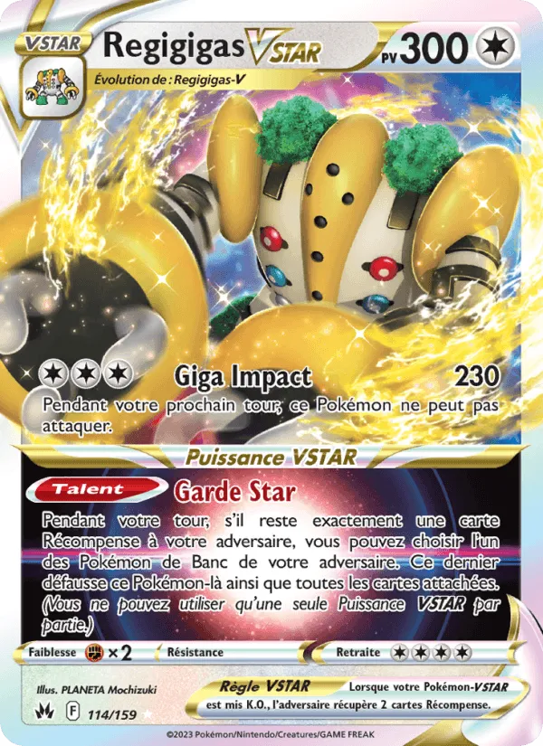 Regigigas VSTAR · Zénith Suprême 114/159