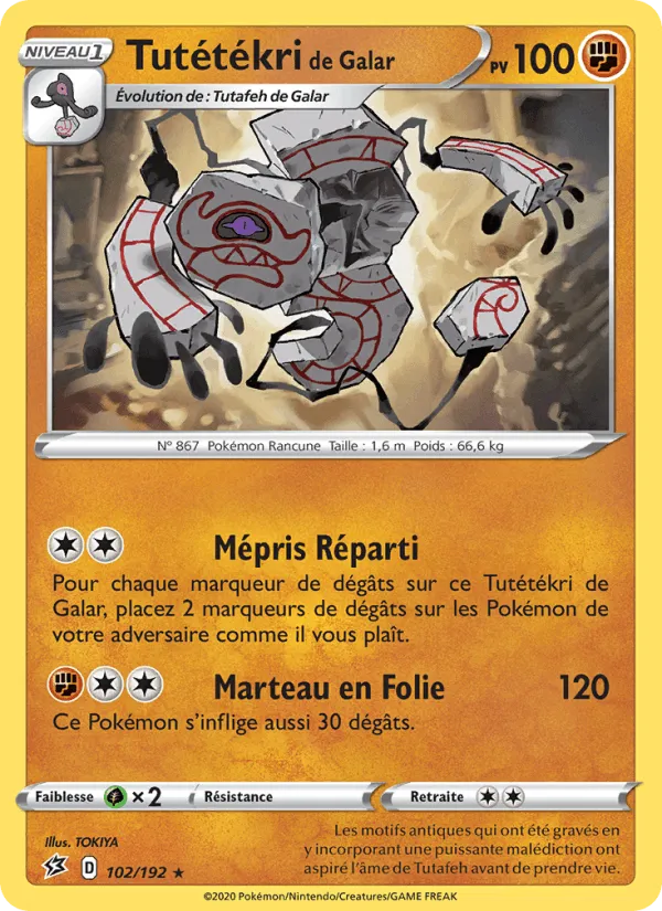 Tutétékri de Galar · Clash des Rebelles 102/192