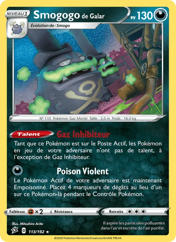 Smogogo de Galar · Clash des Rebelles 113/192