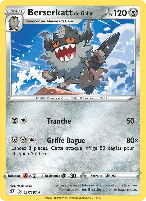 Berserkatt de Galar · Clash des Rebelles 127/192