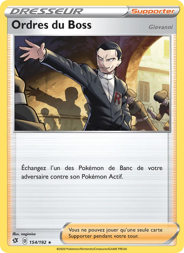 Ordres du Boss (Giovanni) · Clash des Rebelles 154/192