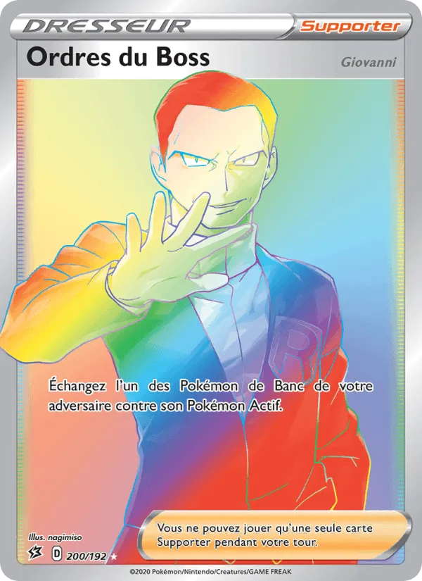 Ordres du Boss (Giovanni) · Clash des Rebelles 200/192