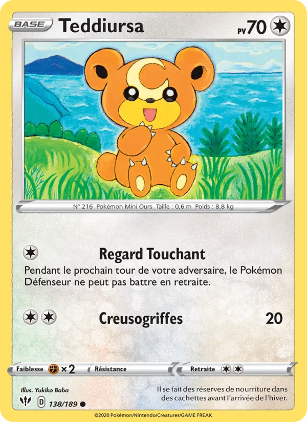 Teddiursa · Ténèbres Embrasées 138/189