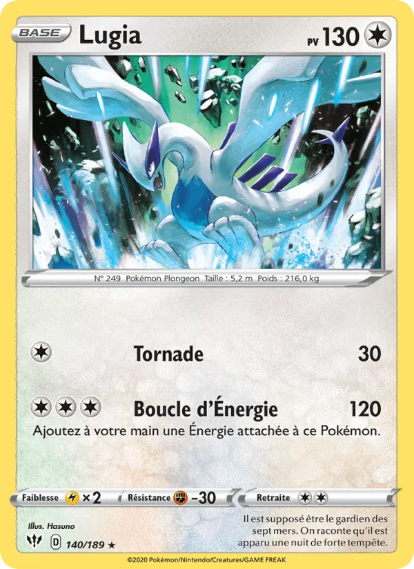 Lugia · Ténèbres Embrasées 140/189
