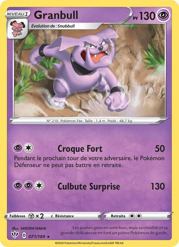 Granbull · Ténèbres Embrasées 71/189