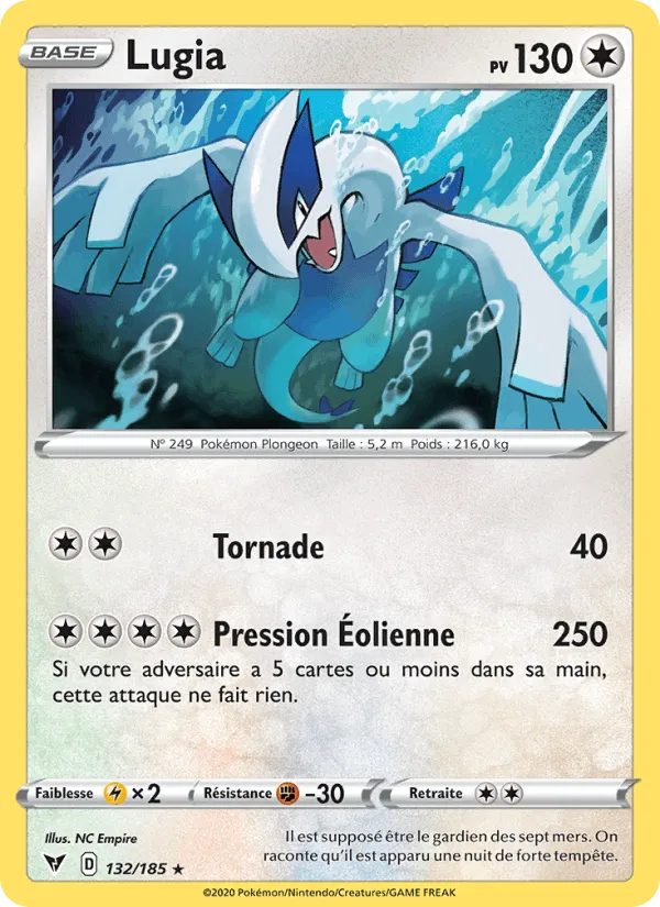 Lugia · Voltage Éclatant 132/185