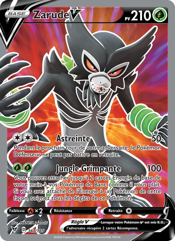 Zarude V · Voltage Éclatant 167/185