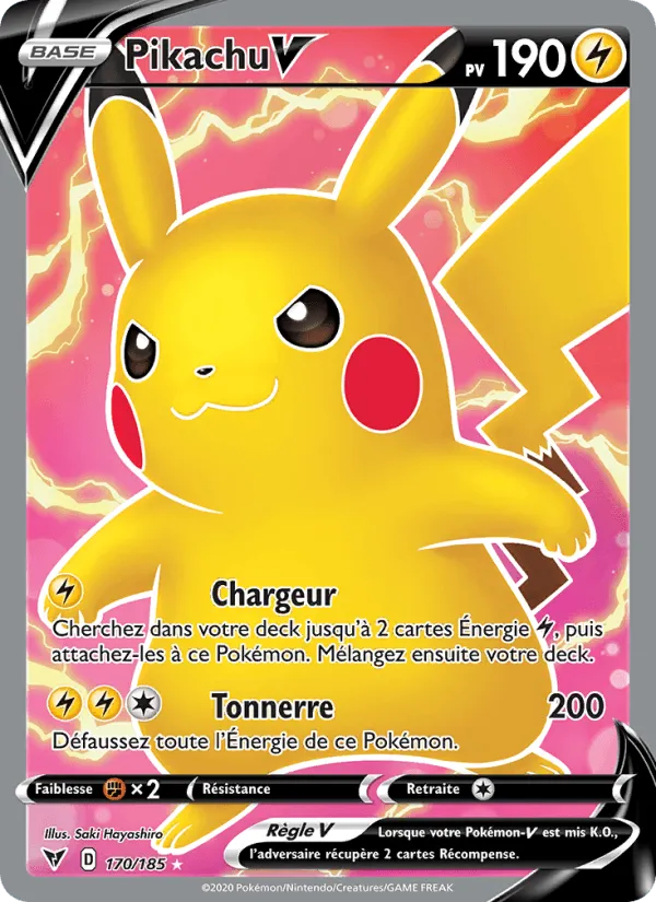 Pikachu V · Voltage Éclatant 170/185