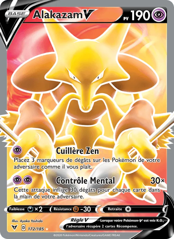 Alakazam V · Voltage Éclatant 172/185