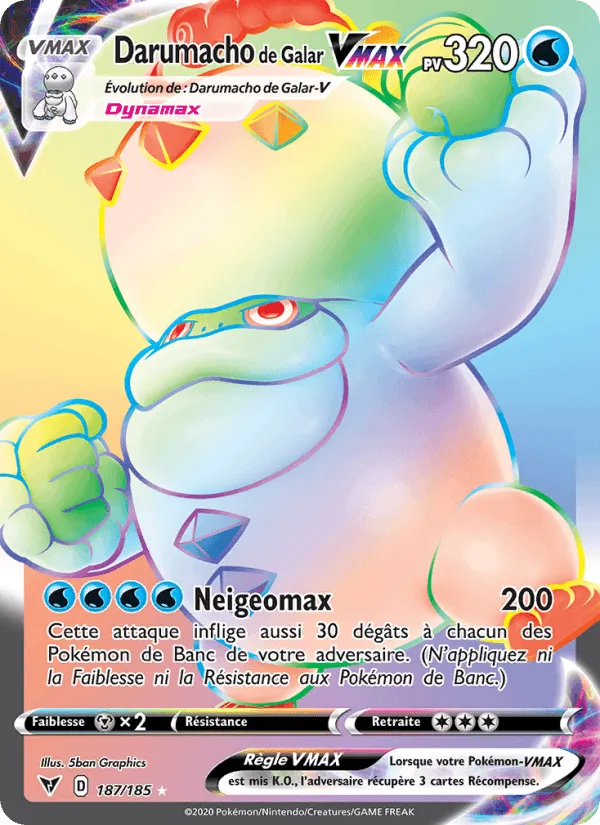 Darumacho de Galar VMAX · Voltage Éclatant 187/185