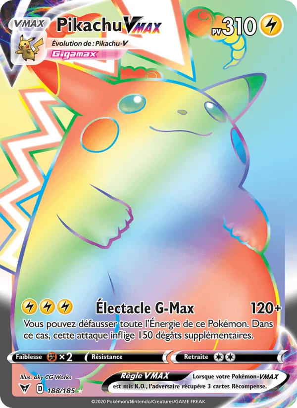 Pikachu VMAX · Voltage Éclatant 188/185