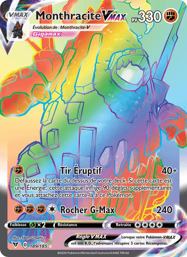 Monthracite VMAX · Voltage Éclatant 189/185