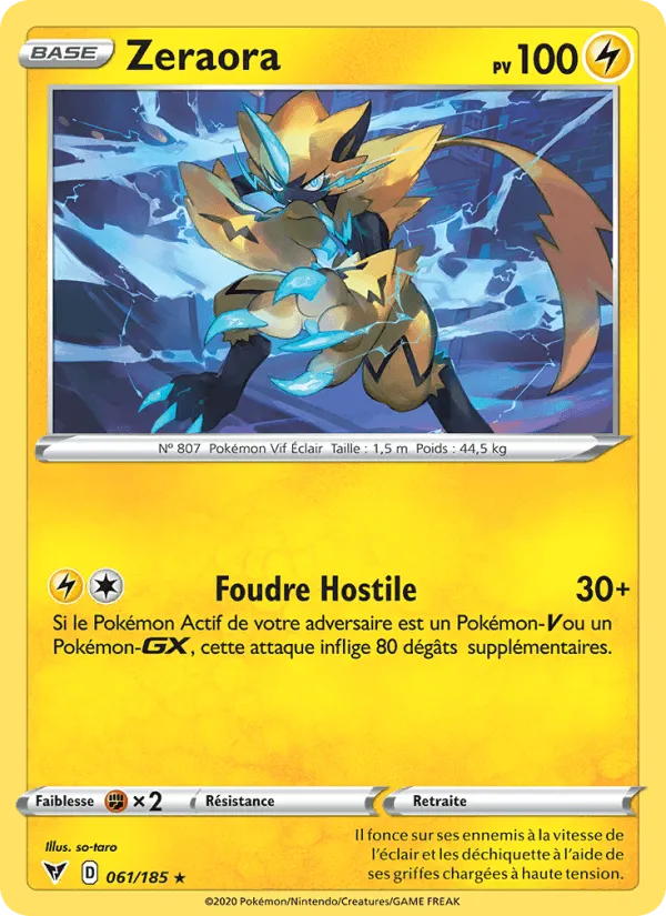 Zeraora · Voltage Éclatant 61/185