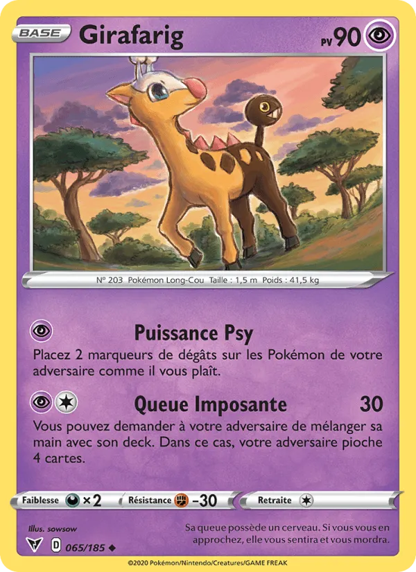 Girafarig · Voltage Éclatant 65/185