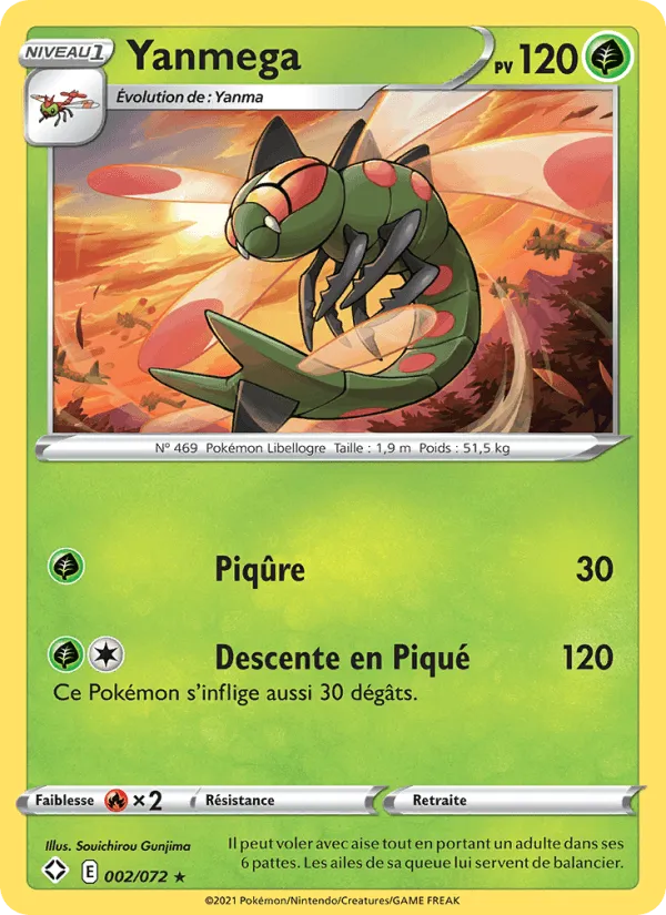 Yanmega · Destinées Radieuses 2/72
