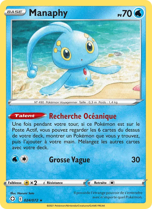 Manaphy · Destinées Radieuses 24/72