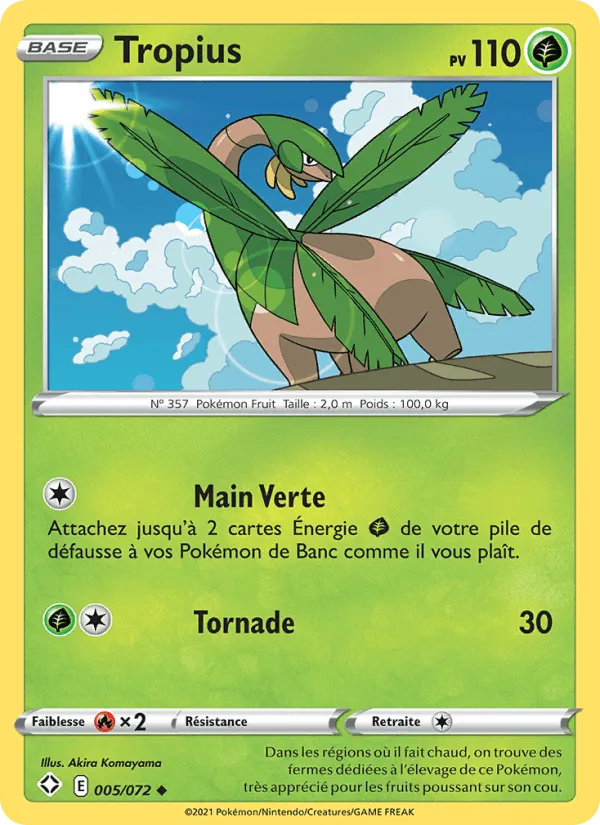 Tropius · Destinées Radieuses 5/72