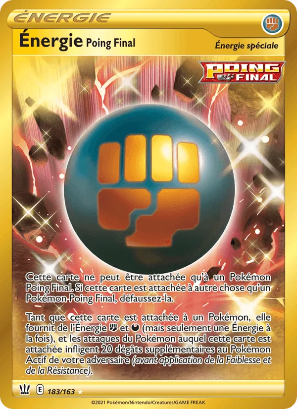 Énergie Poing Final · Styles de combat 183/163