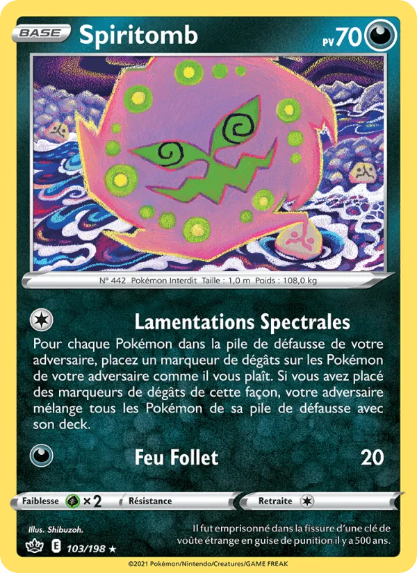 Spiritomb · Règne de Glace 103/198