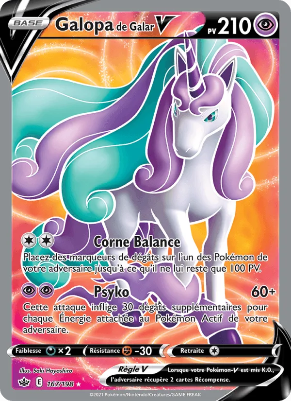 Galopa de Galar V · Règne de Glace 167/198