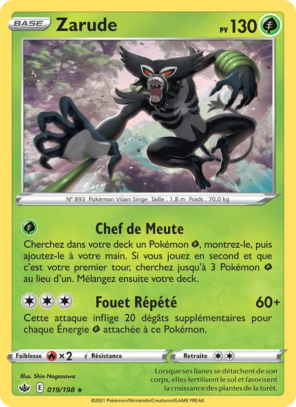 Zarude · Règne de Glace 19/198