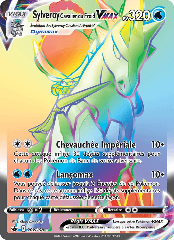 Sylveroy Cavalier du Froid VMAX · Règne de Glace 202/198