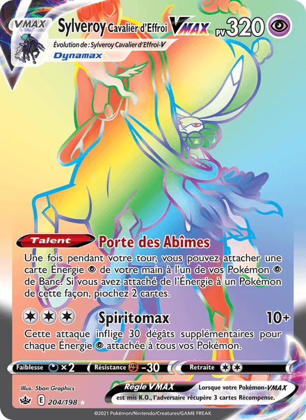 Sylveroy Cavalier d'Effroi VMAX · Règne de Glace 204/198