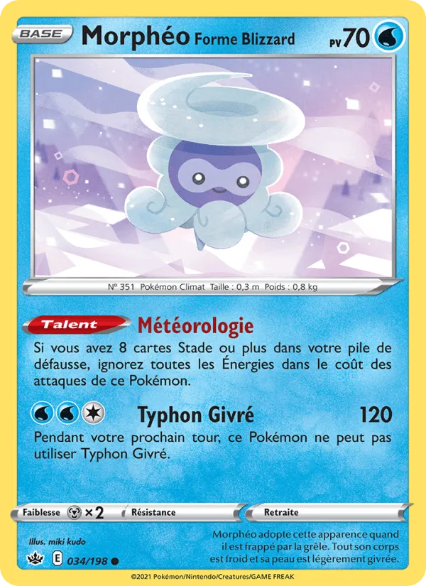 Morphéo Forme Blizzard · Règne de Glace 34/198