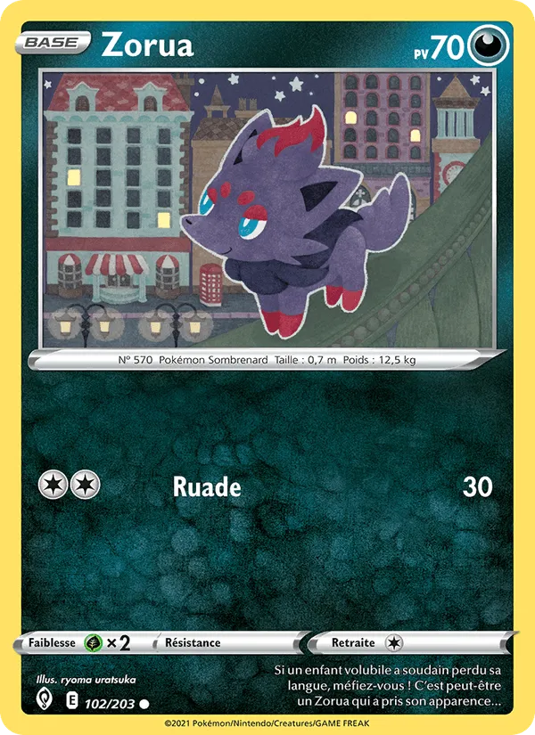 Zorua · Évolution Céleste 102/203