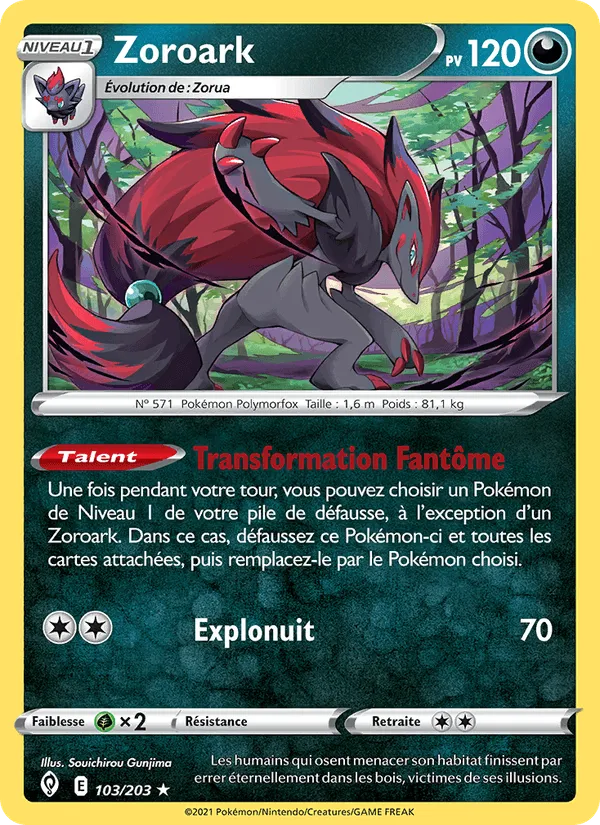 Zoroark · Évolution Céleste 103/203