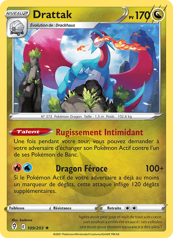 Drattak · Évolution Céleste 109/203