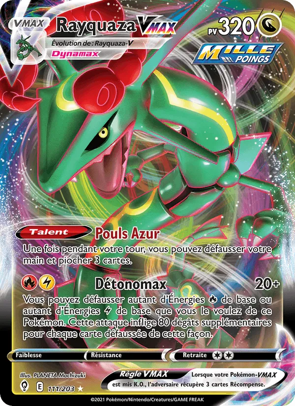 Rayquaza VMAX · Évolution Céleste 111/203