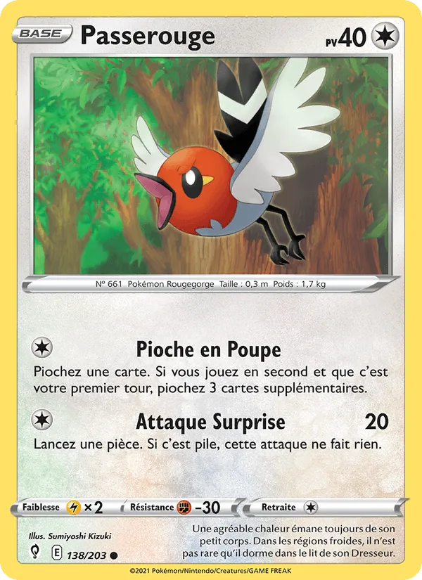Passerouge · Évolution Céleste 138/203