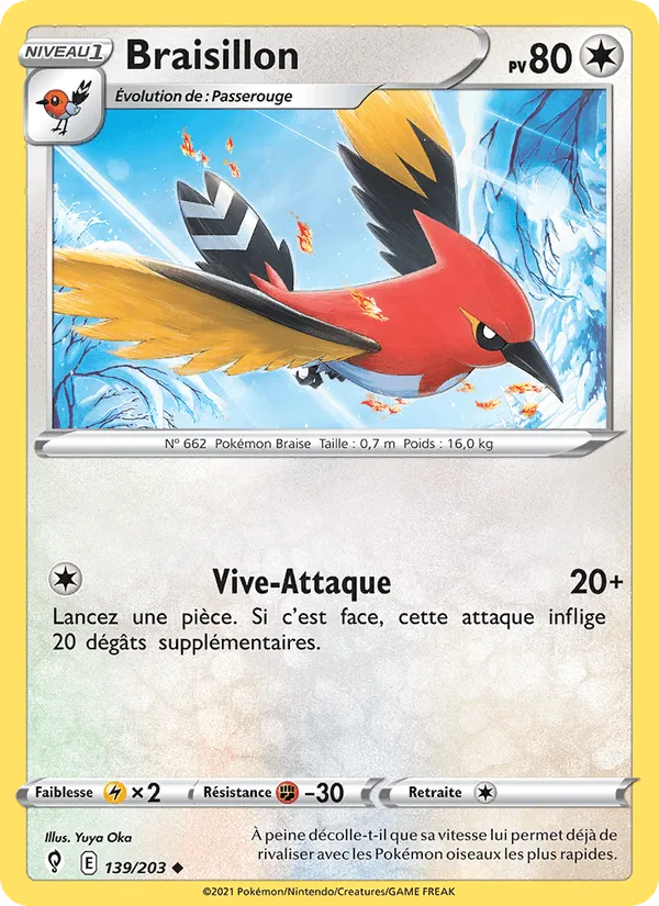 Braisillon · Évolution Céleste 139/203