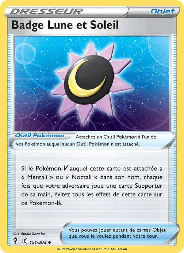 Badge Lune et Soleil · Évolution Céleste 151/203