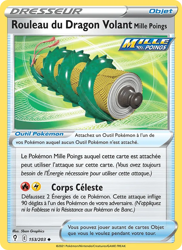 Rouleau du Dragon Volant Mille Poings · Évolution Céleste 153/203