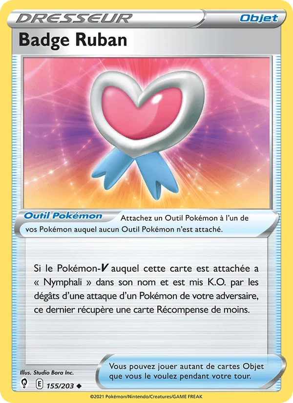 Badge Ruban · Évolution Céleste 155/203