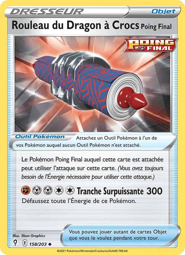 Rouleau du Dragon à Crocs Poing Final · Évolution Céleste 158/203