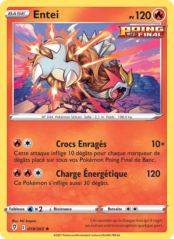 Entei · Évolution Céleste 19/203