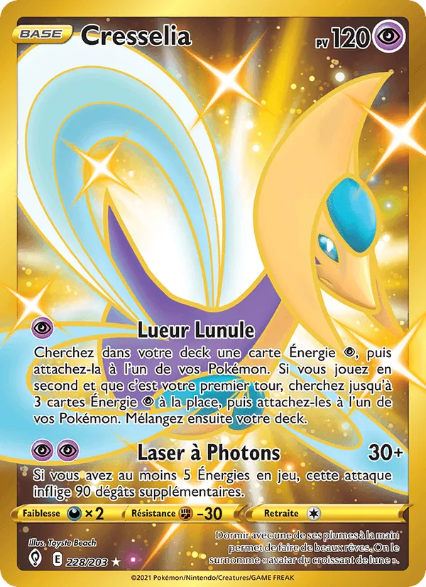 Cresselia · Évolution Céleste 228/203