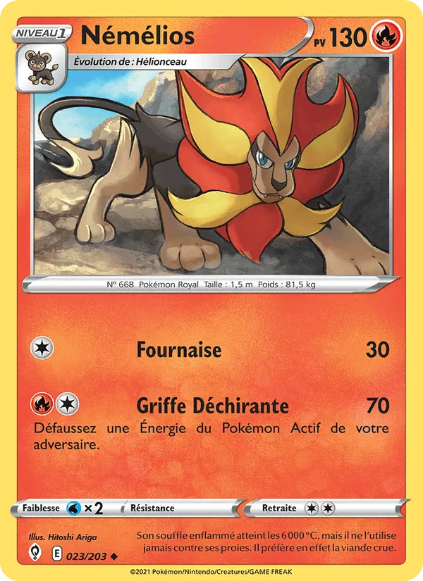 Némélios · Évolution Céleste 23/203
