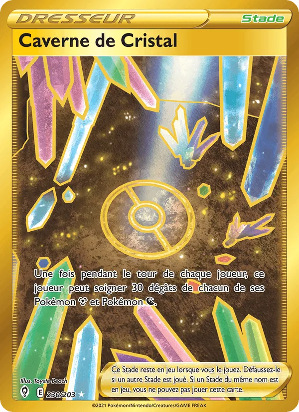 Caverne de Cristal · Évolution Céleste 230/203