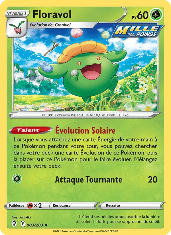 Floravol · Évolution Céleste 3/203