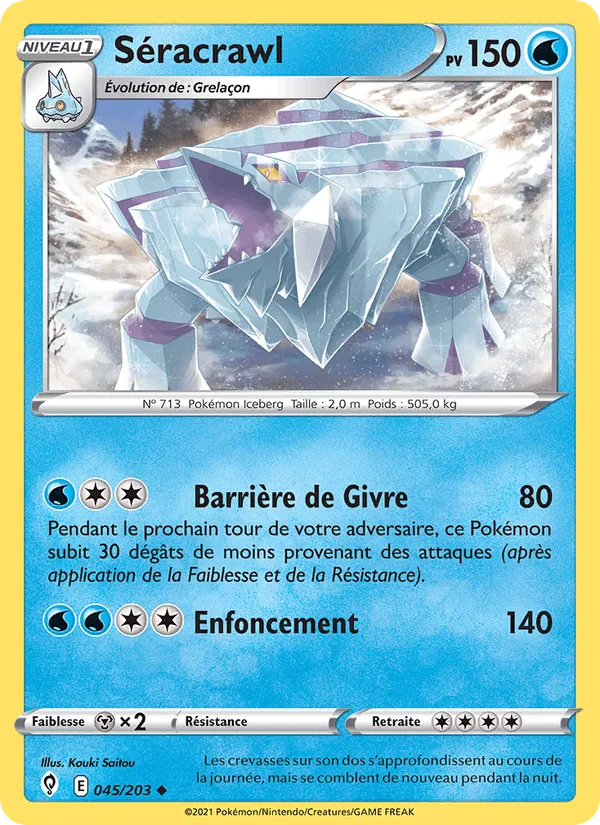 Séracrawl · Évolution Céleste 45/203
