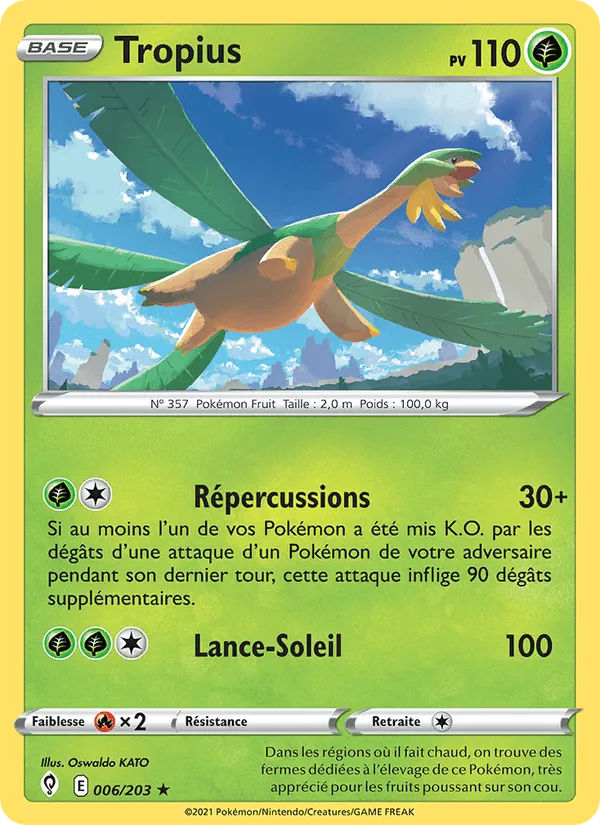 Tropius · Évolution Céleste 6/203