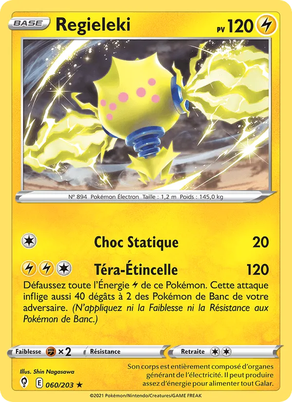 Regieleki · Évolution Céleste 60/203