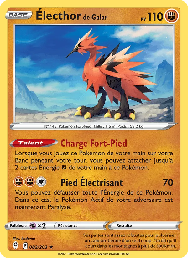 Électhor de Galar · Évolution Céleste 82/203