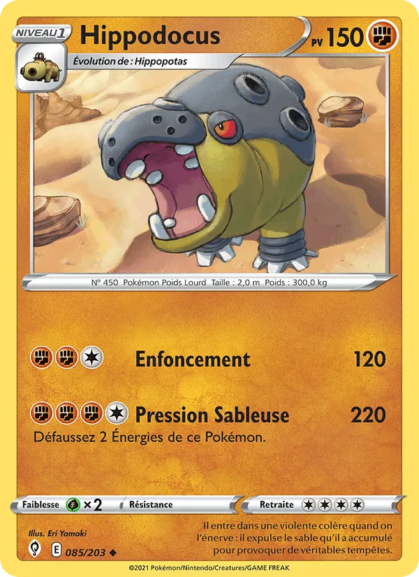 Hippodocus · Évolution Céleste 85/203