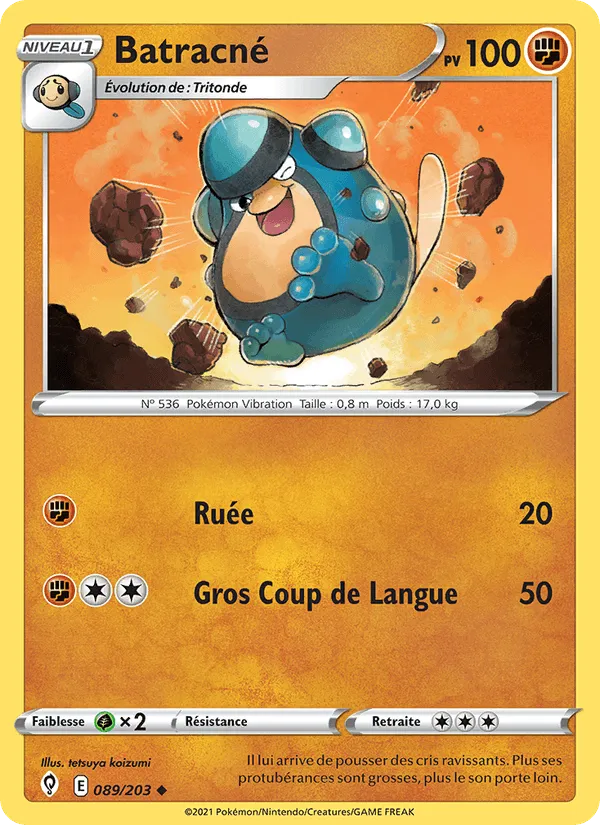 Batracné · Évolution Céleste 89/203