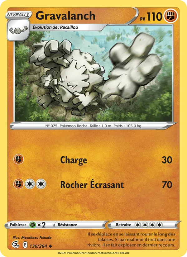 Gravalanch · Poing de Fusion 136/264